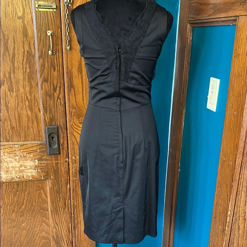 H&M Black Sweetheart Sheath Midi Dress - Picture 5 of 7
